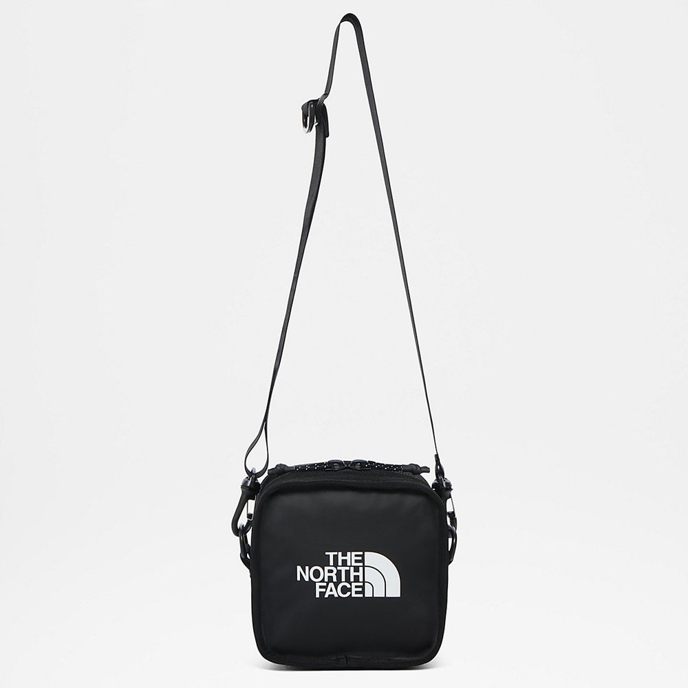 The North Face Cross Body Bag Mens Australia - The North Face Explore Bardu Ii Bag Black / White (VX